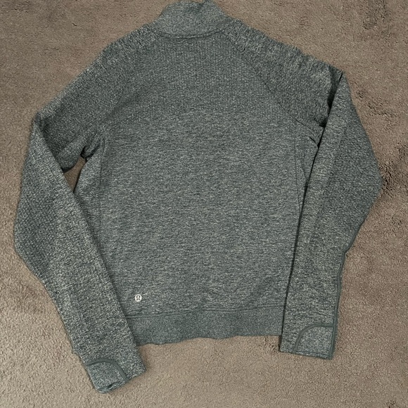Lululemon Engineered Warmth Half-Zip Green Jasper Size 8 - Picture 3 of 5